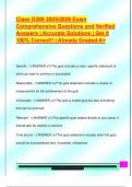 Class D389 2025&sol;2026 Exam  Comprehensive Questions and Verified  Answers &vert; Accurate Solutions &vert; Get it  100&percnt; Correct&excl;&excl; &vert; Already Graded A&plus; 