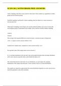 ECON 261 &vert;&vert; WITH ERROR-FREE ANSWERS&period;