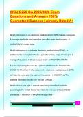 WGU D220 OA 2025&sol;2026 Exam  Questions and Answers 100&percnt;  Guaranteed Success &vert; Already Rated A&plus; 