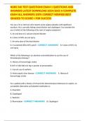 NURS 540 TEST QUESTIONS EXAM 1 QUESTIONS AND ANSWERS LATEST DOWNLOAD 2024&sol;2025 A COMPLETE EXAM ALL ANSWERS 100&percnt; CORRECT VERIFIED BEST GRADED TO SCORE &plus; FOR SUCCESS