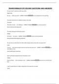 TRANSFORMACJE CPE ZIELONE QUESTIONS AND ANSWERS