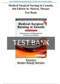 Test Bank for Medical Surgical Nursing in Canada&comma; 4th Edition By Sharon&comma;Margar Chapter 1 - 44