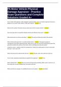 PA Appraisers License Questions and Complete Solutions Graded A  Package Deal
