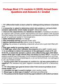 Portage Biod 171 module 4 &lpar;2025&rpar; Actual Exam Questions and Answers A&plus; Graded&period;