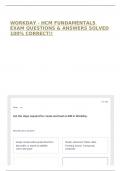 WORKDAY - HCM FUNDAMENTALS EXAM QUESTIONS & ANSWERS SOLVED 100&percnt; CORRECT&excl;&excl;