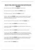 DMS 207 FINAL EXAM STUDY GUIDE EXAM QUESTIONS AND ANSWERS