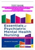 TEST BANK Varcarolis&rsquo; Essentials of Psychiatric Nursing&comma;3rd Edition by Elizabeth Varcarolis&comma;All Chapters Included 1-28&comma; ISBN&colon;9781975185121&vert; Exam Questions and Verified Answers&comma;Graded A&plus; 2025&period;
