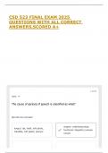 CSD 523 FINAL EXAM 2025 QUESTIONS WITH ALL CORRECT ANSWERS&comma;SCORED A&plus;