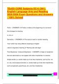 TEXES CORE SUBJECTS EXAM COMPLETE PACKAGE DEAL