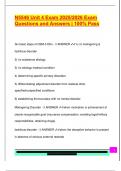 N5546 Unit 4 Exam 2025&sol;2026 Exam  Questions and Answers &vert; 100&percnt; Pass