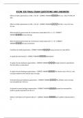 ECON 335 FINAL EXAM QUESTIONS AND ANSWERS