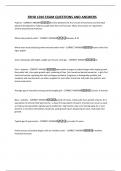 FRHD 1010 EXAM QUESTIONS AND ANSWERS