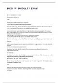 BIOD 171 MODULE 3 EXAM QUESTIONS WITH CORRECT ANSWERS GRADED A&plus;
