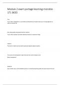 Module 2 exam portage learning microbio 171 BIOD QUESTIONS WITH CORRECT ANSWERS GRADED A&plus;