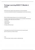 Portage Learning BIOD171 Module 4 exam QUESTIONS WITH CORRECT ANSWERS GRADED A&plus;