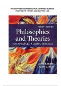 Philosophies and Theories for Advanced Nursing Practice &ndash; 4th Edition &ndash; Complete Verified Test Bank &lpar;Chapters 1&ndash;26&rpar; &ndash; Graduate Nursing Resource