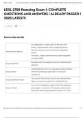 LEGL 2700 Roessing Exam 4 COMPLETE QUESTIONS AND ANSWERS &vert; ALREADY PASSED &vert; 2025 LATEST&excl;&excl;