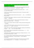 UFT IICRC FINAL PAPER 2025&sol;2026 QUESTIONS WITH ANSWERS TAGGED A&plus;