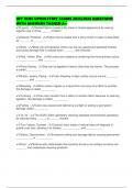 UFT IICRC UPHOLSTERY EXAMS 2025&sol;2026 QUESTIONS WITH ANSWERS TAGGED A&plus;