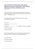 HCA Certification Training Exam 2025 Actual Questions & Answers &lpar;Latest 2025 &sol; 2026 Update&rpar; 100&percnt; Guarantee Pass &lpar;Verified Answers&rpar;