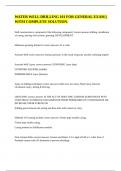 WATER WELL DRILLING 101 FOR GENERAL EXAM &vert;&vert; WITH COMPLETE SOLUTION&period;