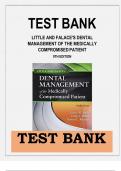 Test bank for  Little and Falace's Dental Management of the Medically Compromised Patient&comma; 9th Edition