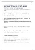IMDP 3 TEST EXAM WITH CORRECT ACTUAL QUESTIONS AND CORRECTLY WELL DEFINED ANSWERS LATEST ALREADY GRADED A&plus;