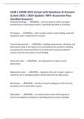 CAIB 2 EXAM 2025 Actual with Questions & Answers &lpar;Latest 2025 &sol; 2026 Update&rpar; 100&percnt; Guarantee Pass &lpar;Verified Answers&rpar;