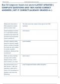 Boat Ed temporary boaters test answersLATEST UPDATED &vert;  COMPLETE QUESTIONS AND 100&percnt; RATED CORRECT  ANSWERS &vert; GET IT CORRECT&excl;&lpar;ALREADY GRADED A&plus;&rpar;