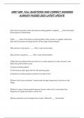 ARRT MRI FULL QUESTIONS AND CORRECT ANSWERS ALREADY PASSED 2025 LATEST UPDATE