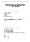 ARRT MRI MOCK TRIAL QUESTIONS AND VERIFIED DETAILED ANSWERS 100&percnt; GUARANTEED PASS ALREADY GRADED A&plus;