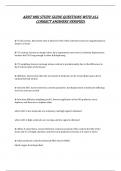 ARRT MRI STUDY GUIDE QUESTIONS WITH ALL CORRECT ANSWERS VERIFIED