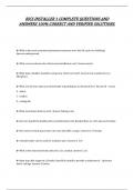 BICS INSTALLER 1 COMPLETE QUESTIONS AND ANSWERS 100&percnt; CORRECT AND VERIFIED SOLUTIONS
