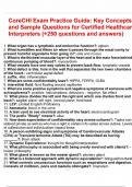 CoreCHI Exam Practice Guide&colon; Key Concepts and Sample Questions for Certified Healthcare Interpreters &lpar;&plus;250 questions and answers&rpar;
