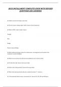 BICSI INSTALLMENT COMPLETE GUIDE WITH REVISED QUESTIONS AND ANSWERS