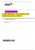 AQA-CT MPJE 2025 2026 - Exam Questions with Detailed Answer Key - 100- A &plus;