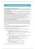 Samenvatting -  Consumentenpsychologie, 15/20 behaald