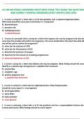 RN Maternal Newborn ATI Proctored Exam 2024 &vert; 304 Practice Questions and Answers with Rationales