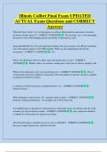 Illinois Colibri Final Exam UPDATED  ACTUAL Exam Questions and CORRECT  Answers 