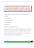 FLORIDA AIR EXAM BUSINESS AND FINANCE EXAM &vert; ALL QUESTIONS AND CORRECT ANSWERS &vert; GRADED A&plus; &vert; LATEST EXAM &vert; VERIFIED ANSWERS &vert; JUST RELEASED