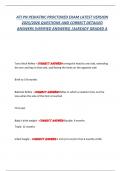 ATI PN PEDIATRIC PROCTORED EXAM LATEST VERSION  2025&sol;2026 QUESTIONS AND CORRECT DETAILED  ANSWERS &lpar;VERIFIED ANSWERS&rpar; &vert;ALREADY GRADED A