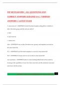 INP 402 EXAM 2025 &vert; ALL QUESTIONS AND CORRECT ANSWERS &lpar;GRADED A&plus;&rpar; &vert; VERIFIED ANSWERS &vert; LATEST EXAM