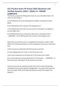 CLC Practice Exam &num;9 Actual 2025 Questions and Verified Answers &lpar;2025 &sol; 2026&rpar;&sol; A&plus; GRADE COMPLETE