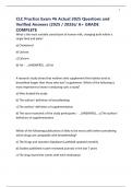 CLC Practice Exam &num;6 Actual 2025 Questions and Verified Answers &lpar;2025 &sol; 2026&rpar;&sol; A&plus; GRADE COMPLETE