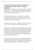 CLC Practice Exam &num;8 Actual 2025 Questions and Verified Answers &lpar;2025 &sol; 2026&rpar;&sol; A&plus; GRADE COMPLETE