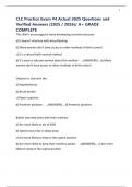 CLC Practice Exam &num;4 Actual 2025 Questions and Verified Answers &lpar;2025 &sol; 2026&rpar;&sol; A&plus; GRADE COMPLETE