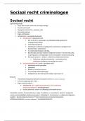 Samenvatting -  Sociaal recht voor criminologen &lpar;C01C6a&rpar; &lpar;GESLAAGD&excl;&rpar;
