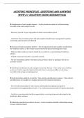 AUDITING PRINCIPLES &period; QUESTIONS AND ANSWERS WITH A&plus; SOLUTION GUIDE ASSURED PASS