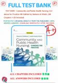 TEST BANK FOR  Community and Public Health Nursing&colon; Evidence for Practice 4th Edition by DeMarco & Walsh&period;&vert;&vert;ALL CHAPTERS 1-25 INCLUDED&vert;&vert;LATEST UPDATE&period;