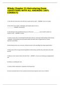 Milady Chapter 21-Haircoloring Exam &lbrace;QUESTIONS WITH ALL ANSWERS 100&percnt; CORRECT&rcub;